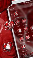 Red Rose Launcher Theme captura de pantalla 2
