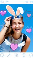 Cute Rabbit Face: Photo App poster