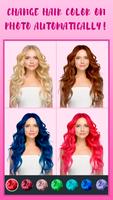 Changeur de couleur de cheveux Affiche