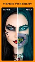 Masker wajah Halloween poster