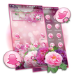 ”Pink Flower Bokeh Launcher