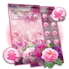Pink Flower Bokeh Launcher Theme