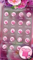 Pink Flower Bokeh Launcher ภาพหน้าจอ 1