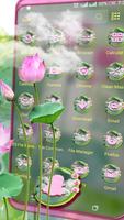 Pink Lotus Launcher Theme capture d'écran 1
