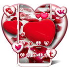 Red Heart Theme Launcher ikon