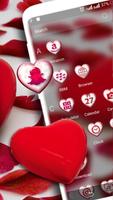 برنامه‌نما Red Heart Theme Launcher عکس از صفحه