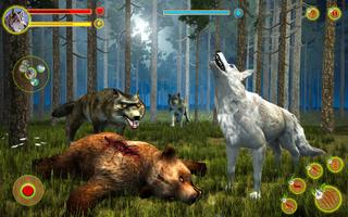 Wolf Simulator Attack Games 3D पोस्टर