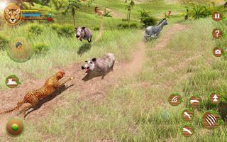 Cheetah Attack Simulator 3D ảnh chụp màn hình 2