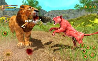 Lion Simulator Attack 3d Game captura de pantalla 2