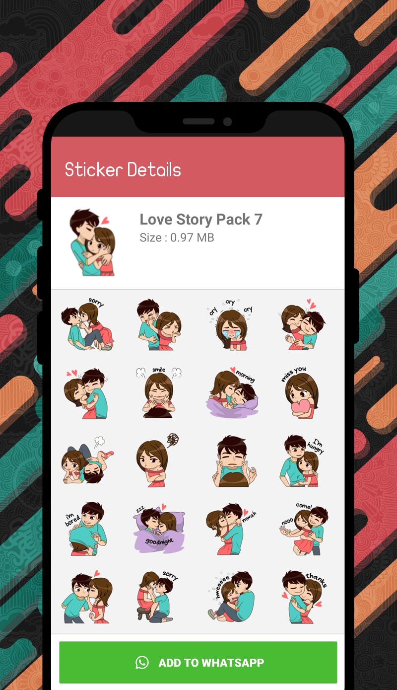Love Story Stickers For Whatsapp Wastickerapps For Android Apk