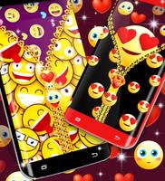 Emoji smiley zip locker 海报