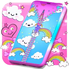 download Kawaii zipper lock screen APK