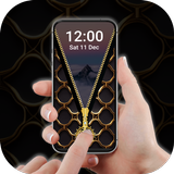 Screen Lock – Gold Zip Locker Zeichen