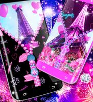 Paris zipper lock screen постер