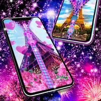 Paris zipper lock screen syot layar 2