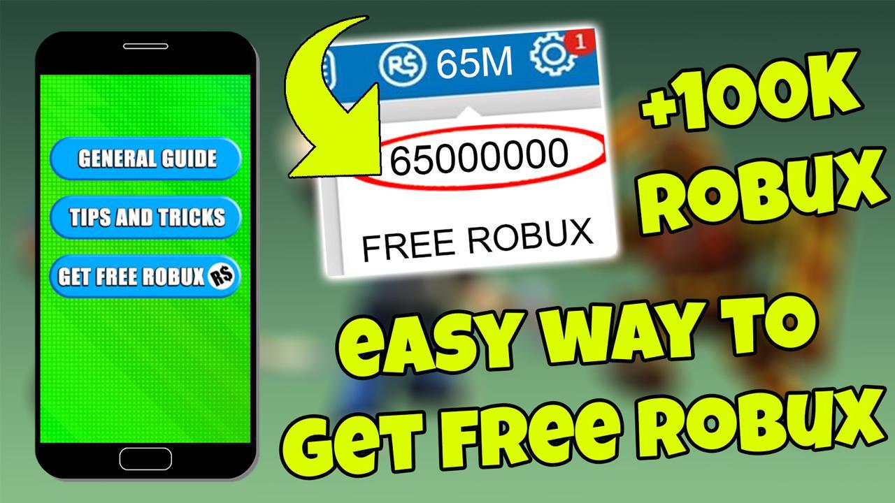 Get Free Robux Master Unlimited Robux Tips For Android Apk Download - how to get free robux real and easy