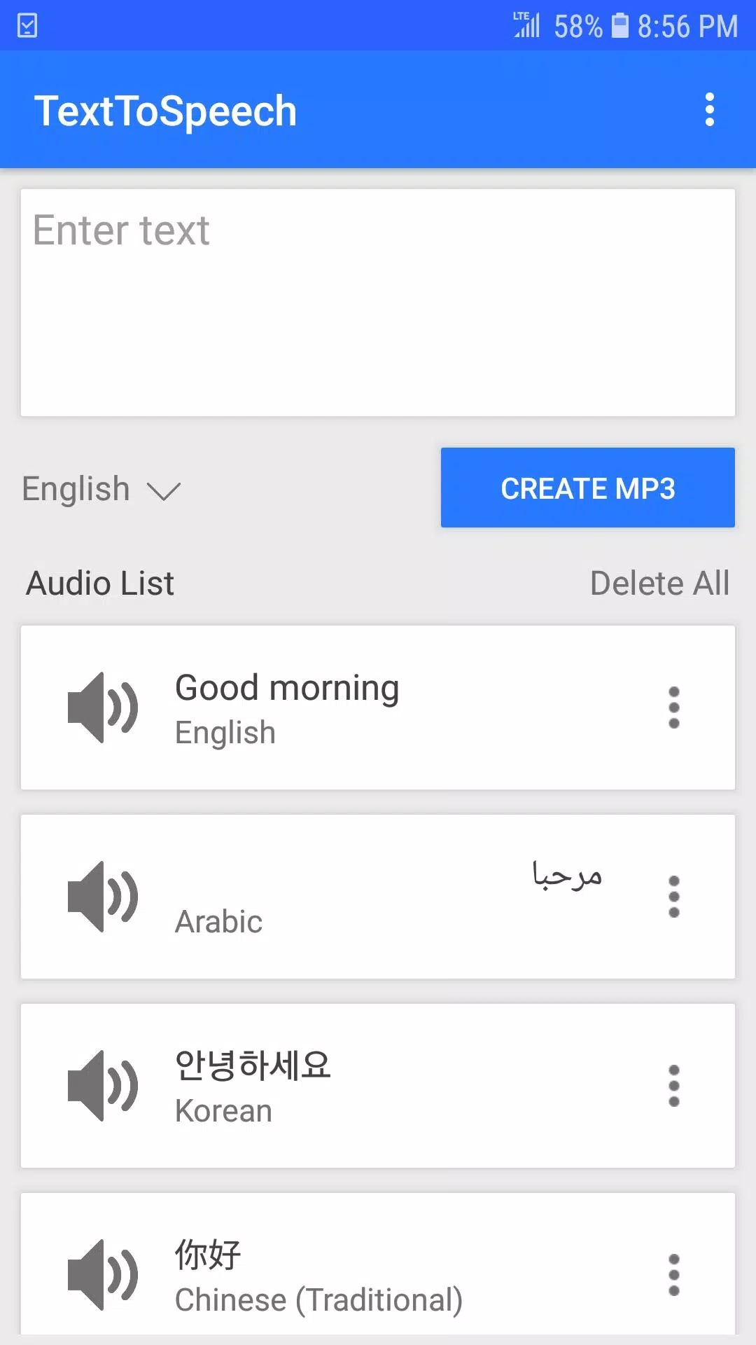 Download do APK de Text to Speech (MP3 download) para Android