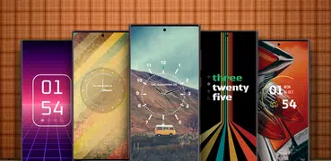 Retro Clock Screensaver