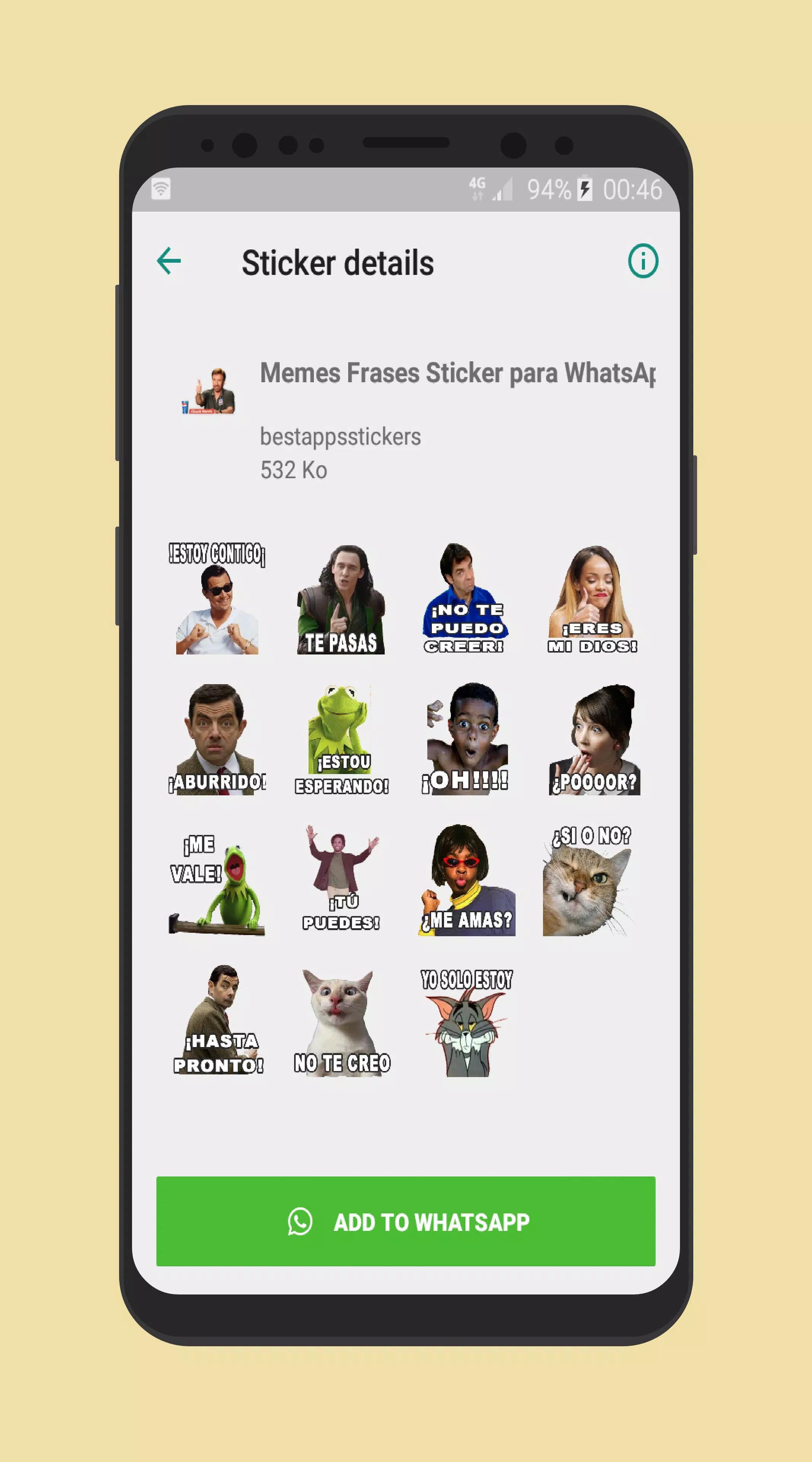 Descarga de APK de Memes Frases Sticker para WhatsApp - WAStickerApps para  Android