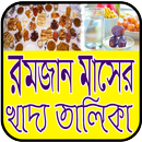 রমজান মাসের খাদ্য তালিকা APK