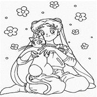 Sailor Mars Coloring Game Cartaz