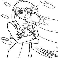 Sailor Mars Coloring Game imagem de tela 1