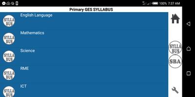 Primary Syllabus + SBA GES Gha โปสเตอร์
