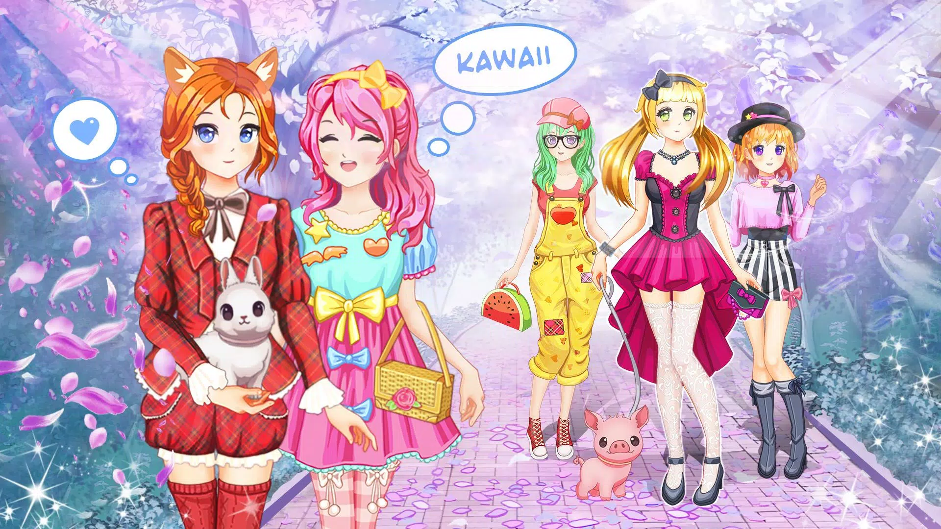 Descarga de APK de Anime y Kawaii Vestir Chicas para Android
