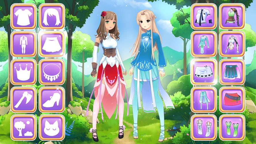 Fantasy Avatar Anime Dress Up 🕹️ Play Now on GamePix