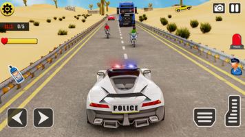 Poster Police Car Driving Stunt Game
