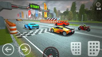 Car vs Bike Racing Plakat