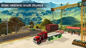Truck Driving Uphill Simulator Affiche