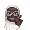 Memoji Black Muslim Hijab Stic
