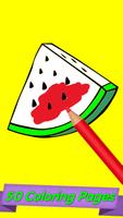 Fruits Coloring Book پوسٹر