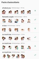 Funny Couple In Love stickers poster