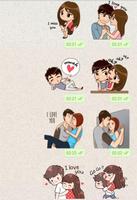 Funny Couple In Love stickers syot layar 1