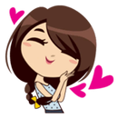 Emoji girly stickers APK