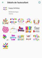 Happy Birthday stickersapp تصوير الشاشة 2