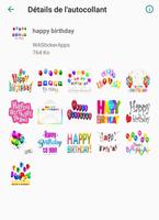 Happy Birthday stickersapp स्क्रीनशॉट 2