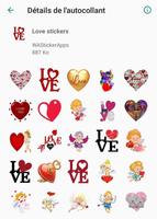 stickers Love and heart-WAStickerApps ภาพหน้าจอ 3