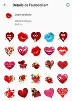 stickers Love and heart-WAStickerApps Ekran Görüntüsü 2