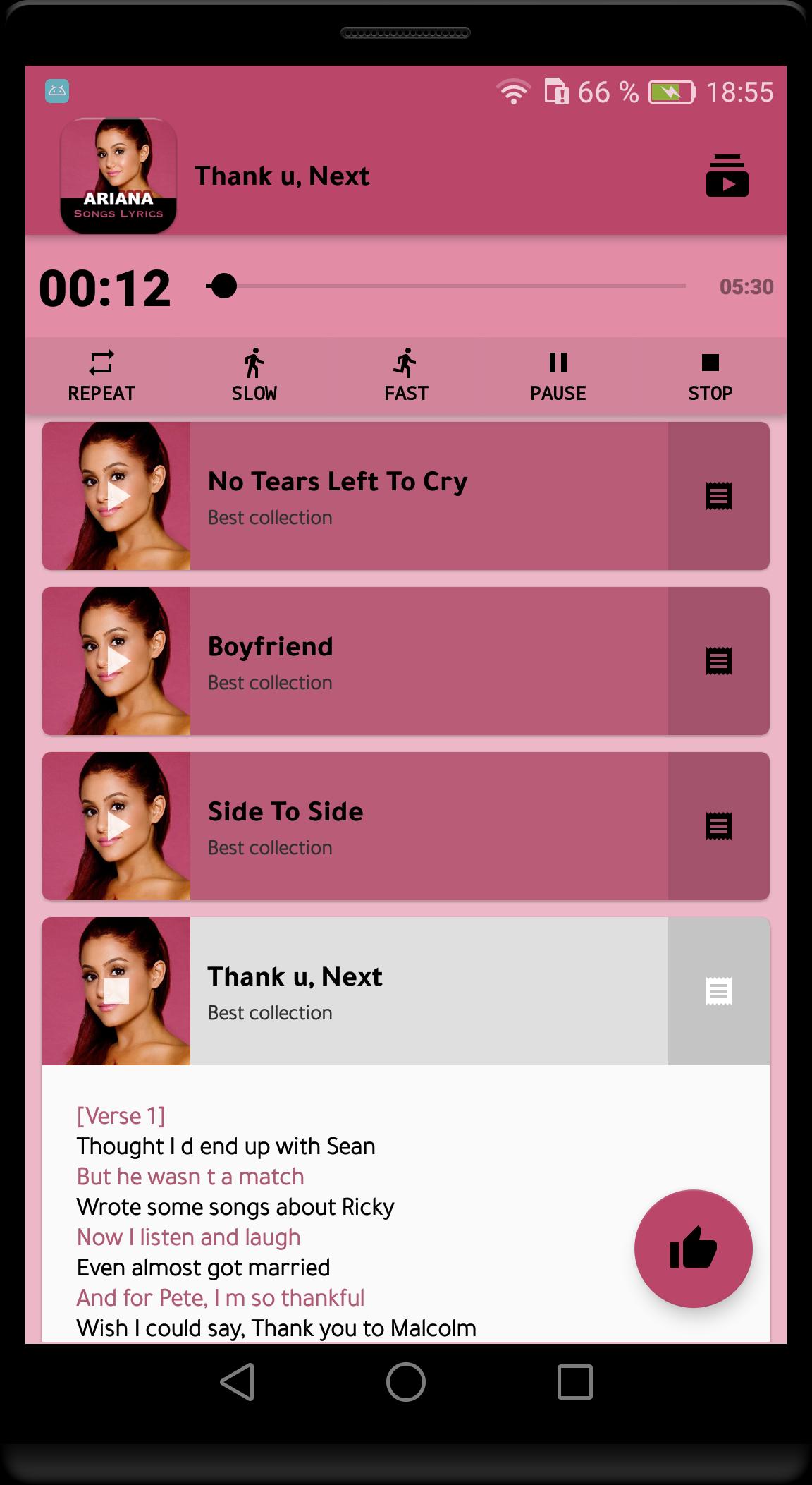 Ariana For Android Apk Download - no tears left to cry roblox id