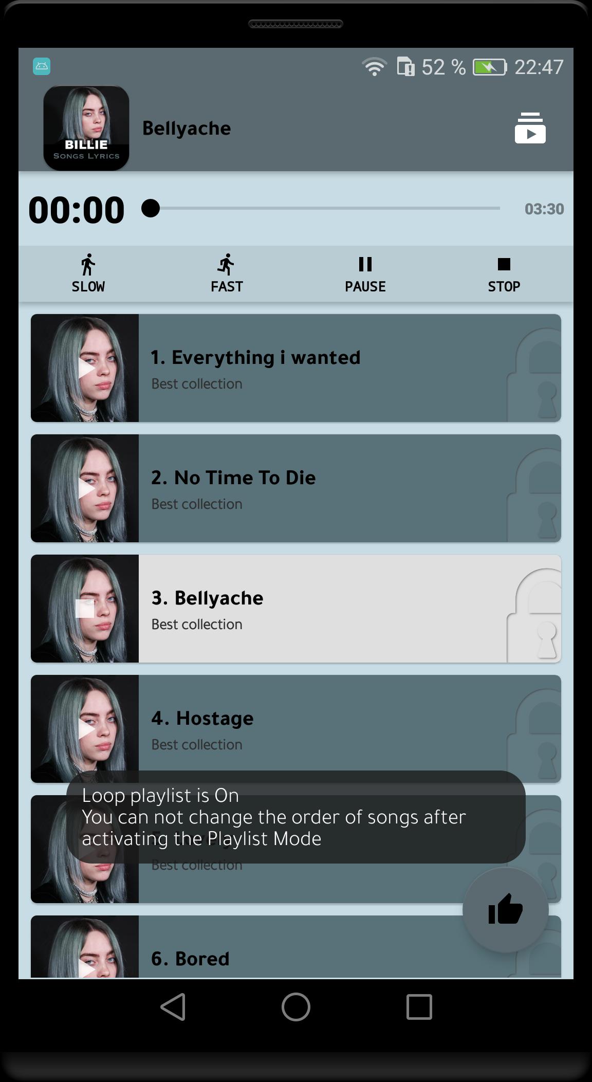 Billie Eilish Songs Lyrics For Android Apk Download - billie eilish everything i wanted id roblox
