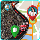GPS Plans La navigation - Route Chercheur Et icône