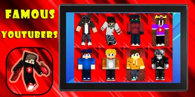 Youtubers Skins โปสเตอร์