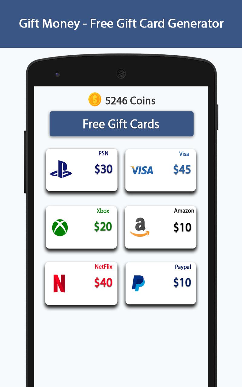 Gift Money Free Gift Card Generator For Android Apk Download