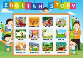 English Stories: Learn Tales and Short Stories Affiche