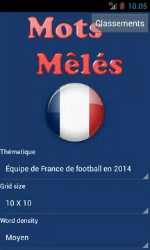Screenshot 1 for Mots Mêlés en Français