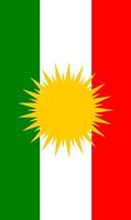 Fonds d'écran du drapeau kurde Affiche