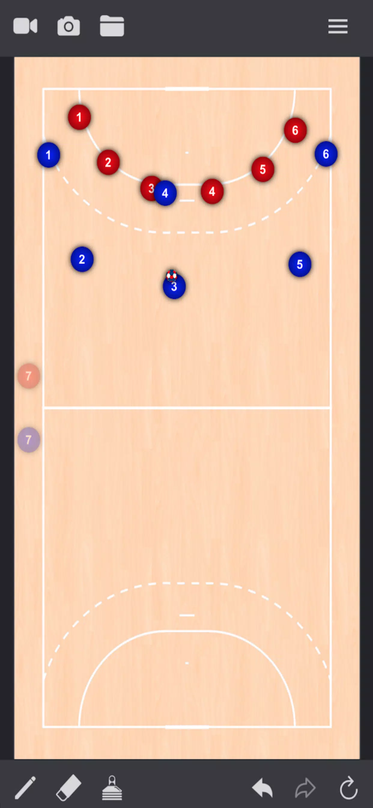 Hey Handball: pizarra táctica de balonmano pour Android - Téléchargez l'APK